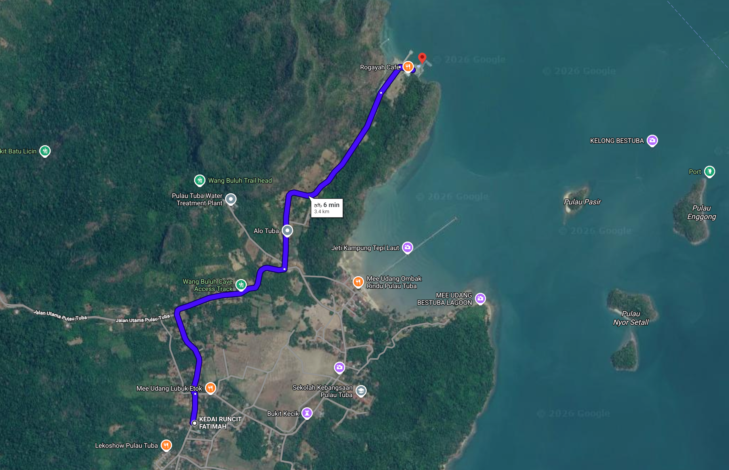 Route to hostel